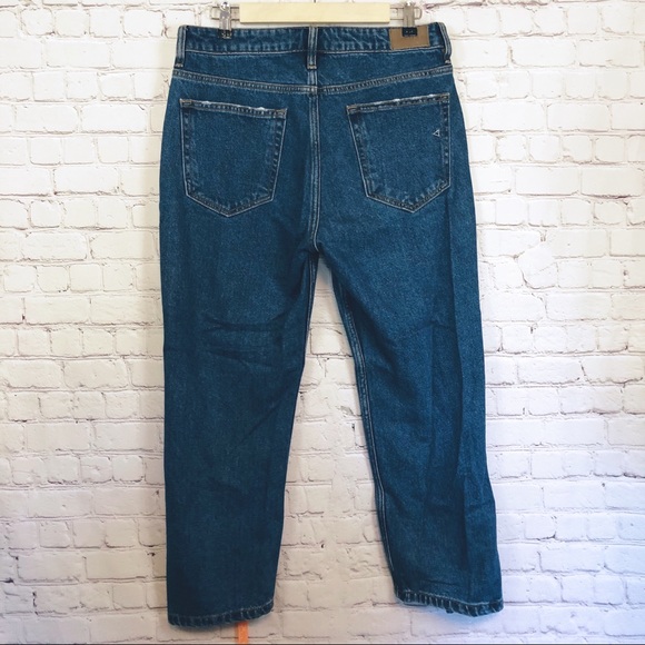 Hidden split hem front seam mom jeans - Picture 4 of 7